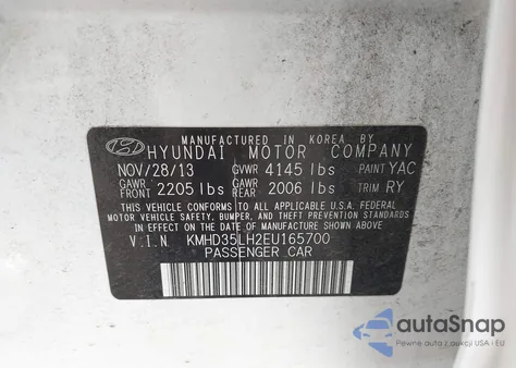 2014 Hyundai Elantra Gt z USA, uszkodzony, nr VIN KMHD35LH2EU165700